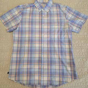 Mizzen+Main Short Sleeve Button-Up Shirt Large